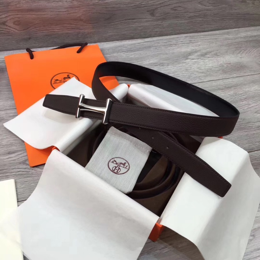 Hermes belt buckle & Reversible leather, Original Quality, 32MM