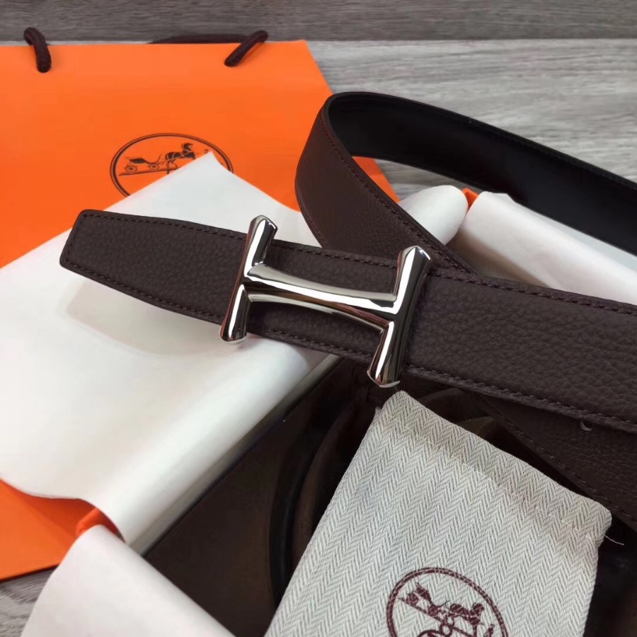 Hermes belt buckle & Reversible leather, Original Quality, 32MM