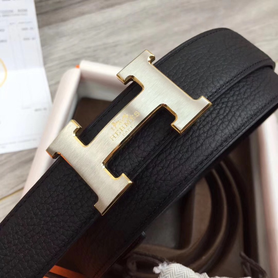 Hermes belt buckle & Reversible leather, Original Quality, 32MM