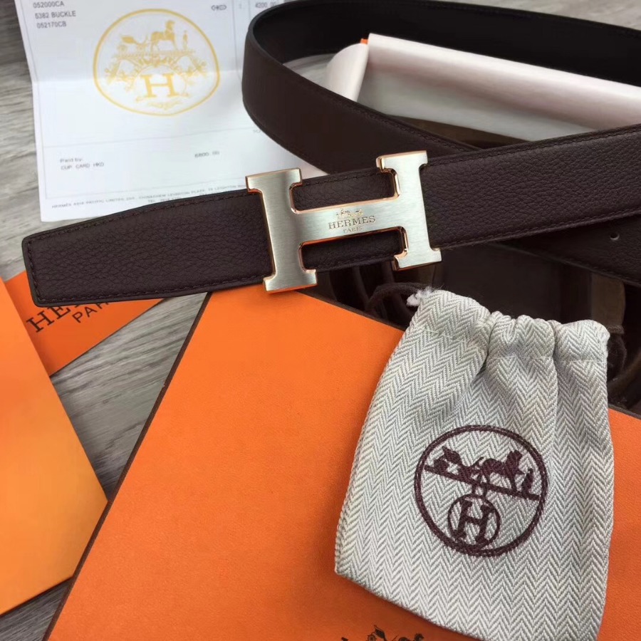 Hermes belt buckle & Reversible leather, Original Quality, 32MM