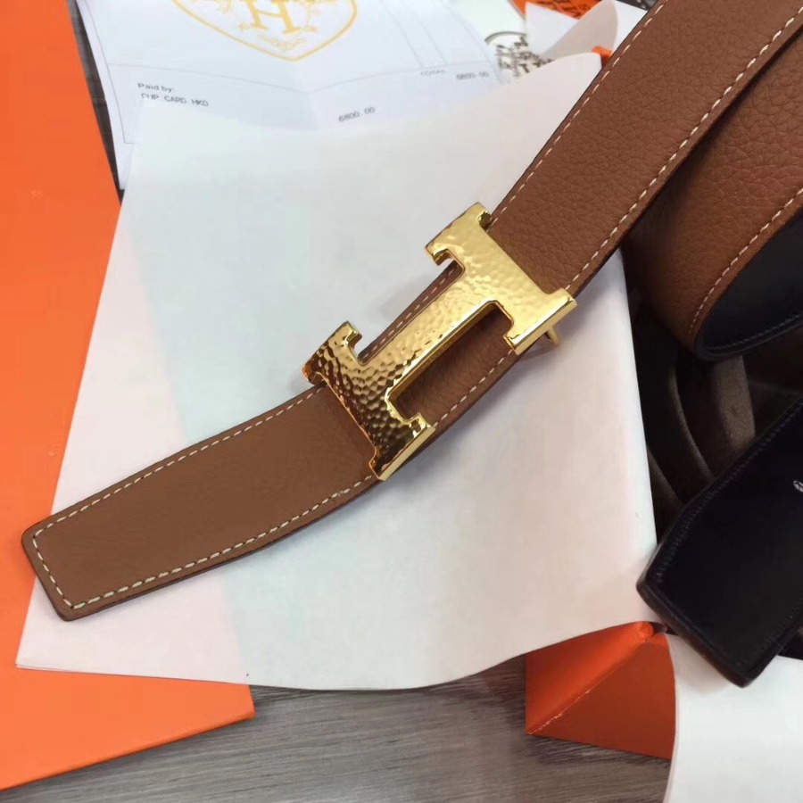 Hermes belt buckle & Reversible leather, Original Quality, 32MM
