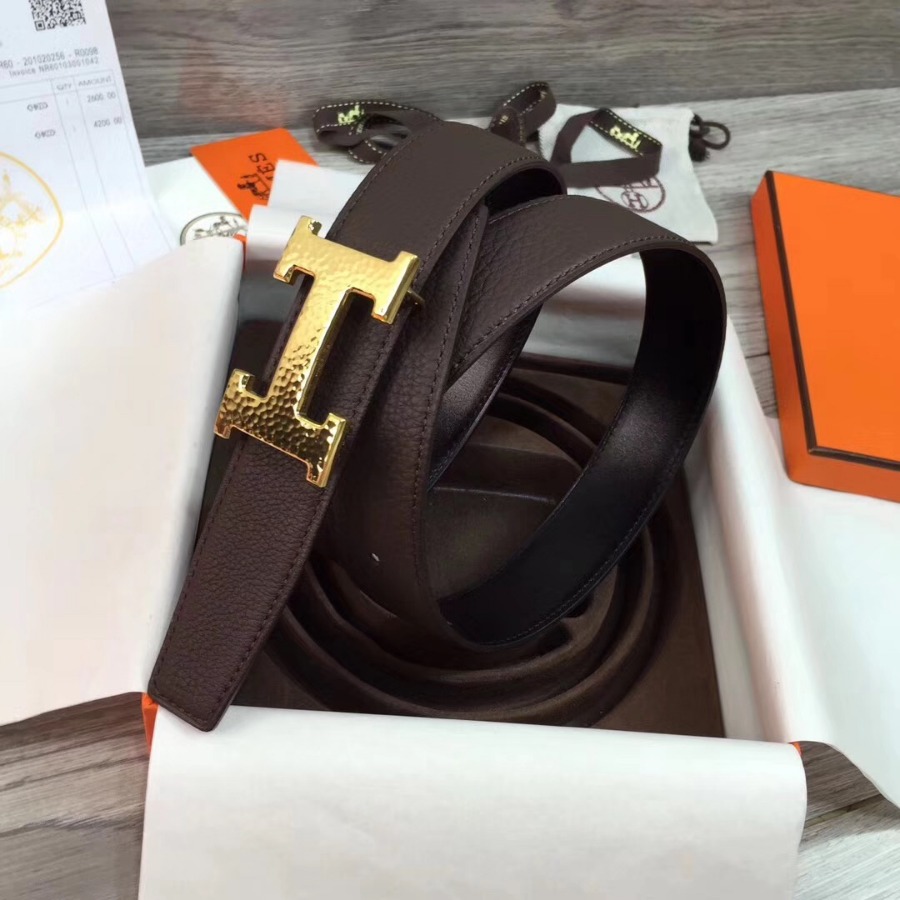 Hermes belt buckle & Reversible leather, Original Quality, 32MM