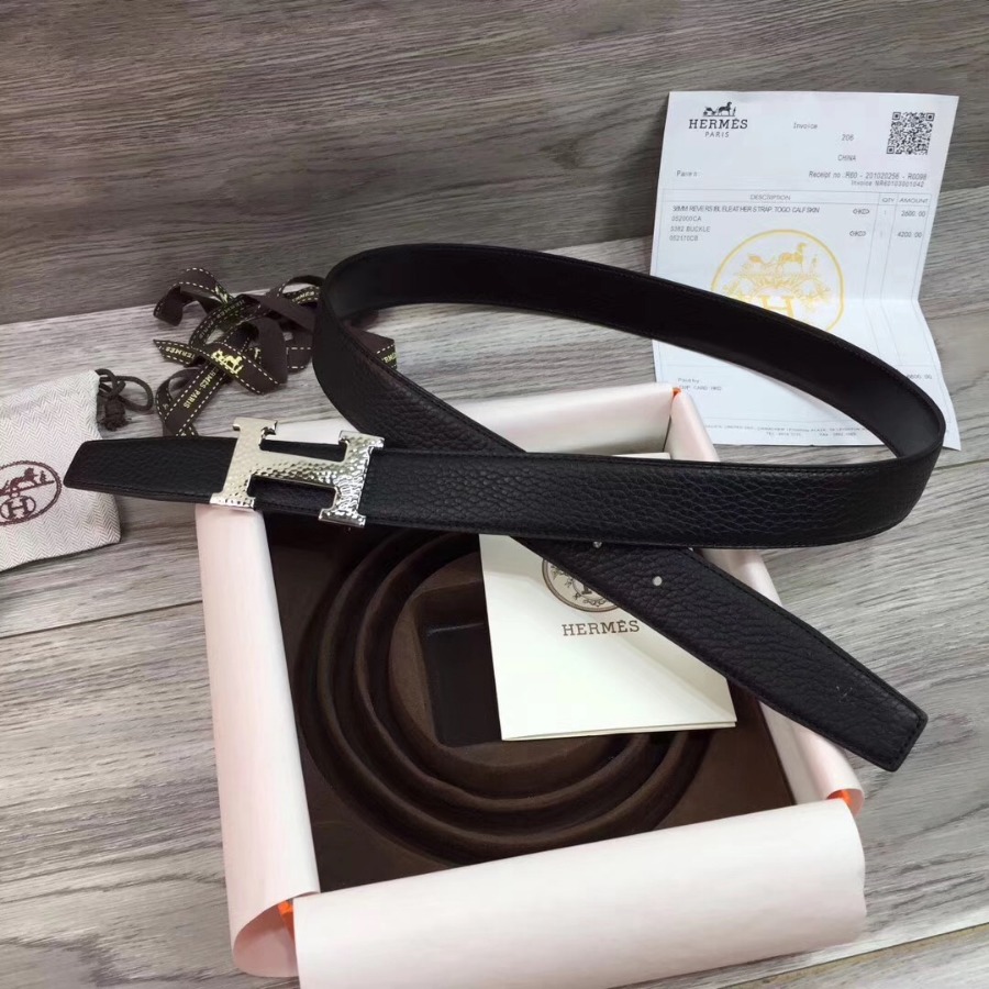 Hermes belt buckle & Reversible leather, Original Quality, 32MM
