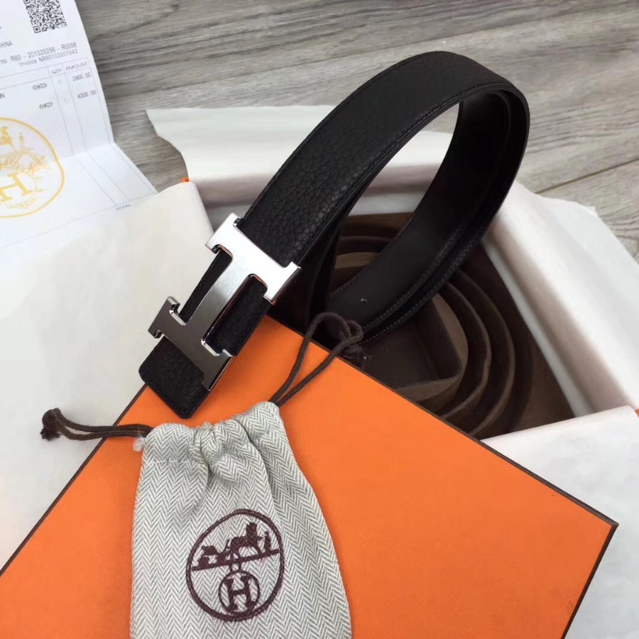 Hermes belt buckle & Reversible leather, Original Quality, 32MM