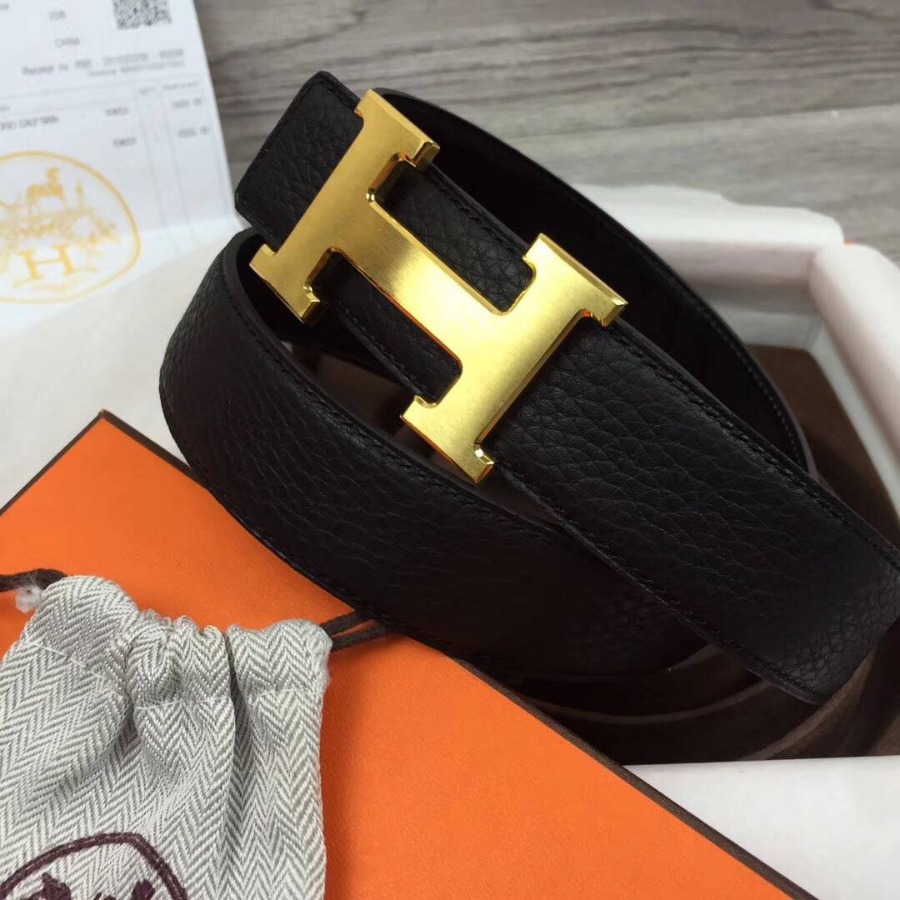 Hermes belt buckle & Reversible leather, Original Quality, 32MM