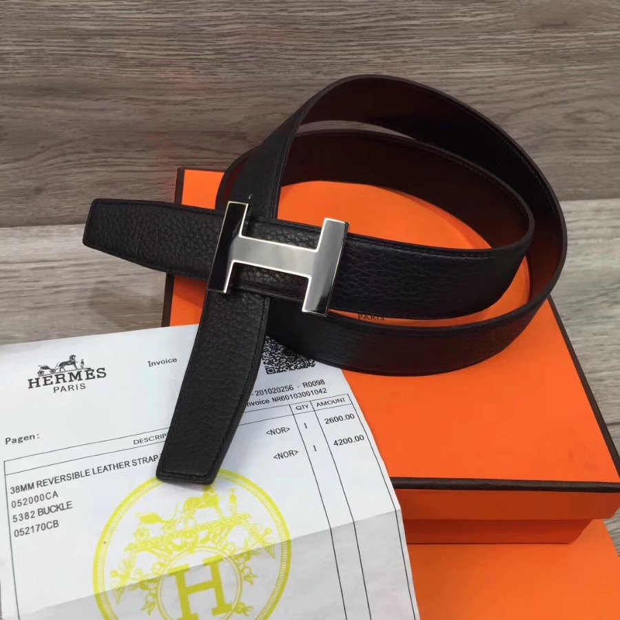 Hermes belt buckle & Reversible leather, Original Quality, 32MM