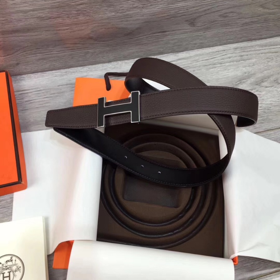 Hermes belt buckle & Reversible leather, Original Quality, 32MM