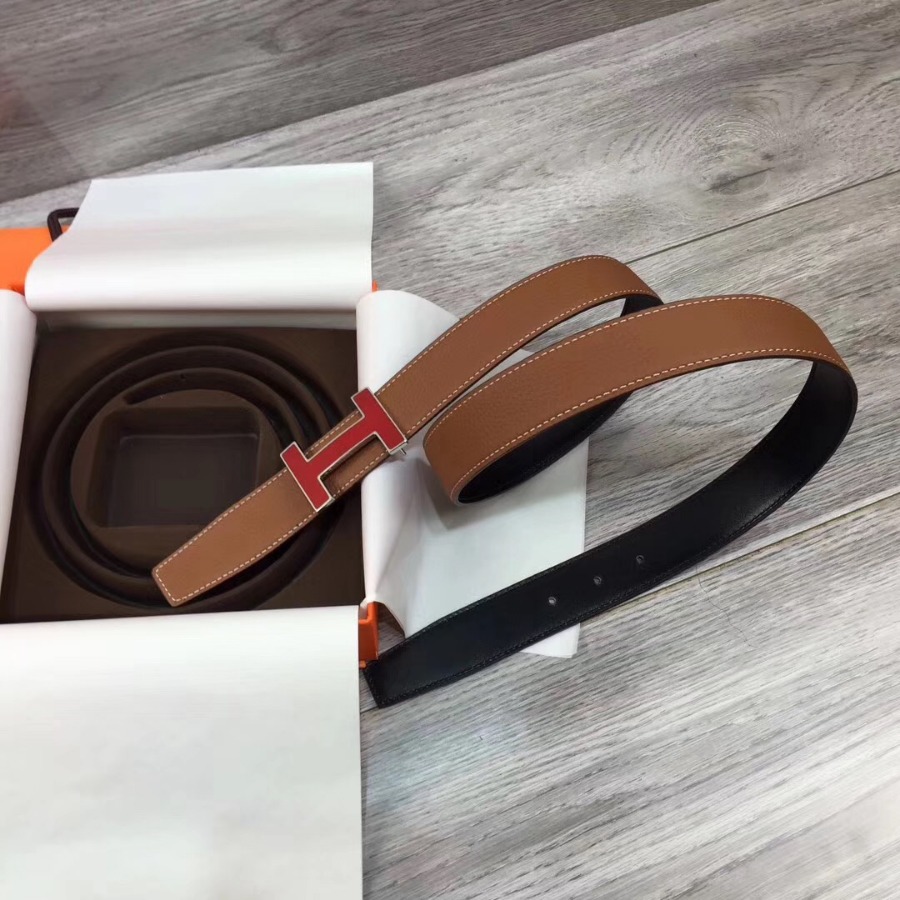 Hermes belt buckle & Reversible leather, Original Quality, 32MM