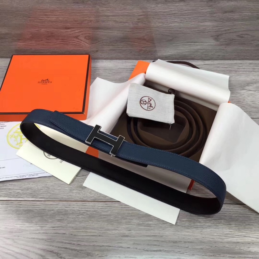 Hermes belt buckle & Reversible leather, Original Quality, 32MM