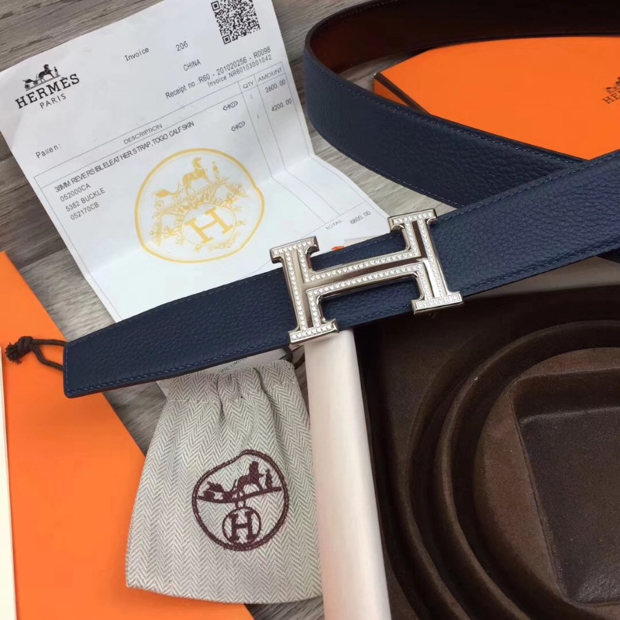 Hermes belt buckle & Reversible leather, Original Quality, 32MM