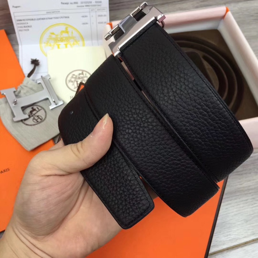 Hermes H belt buckle & Reversible leather, Original Quality 38MM