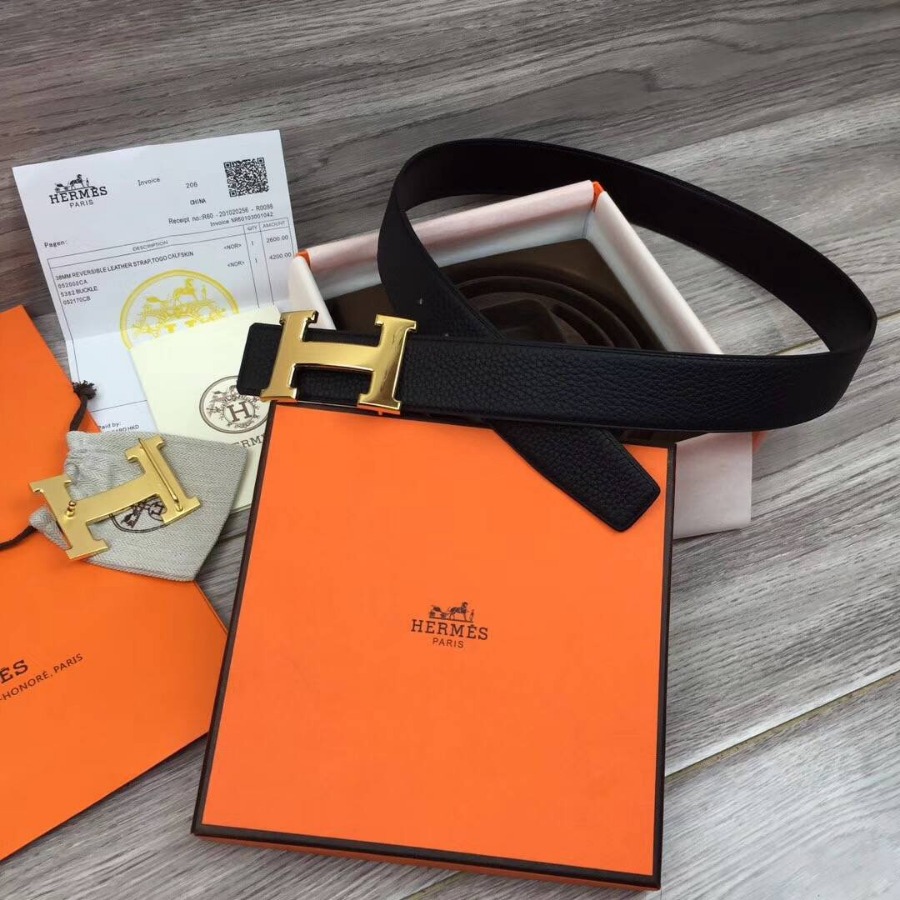 Hermes H belt buckle & Reversible leather, Original Quality 38MM
