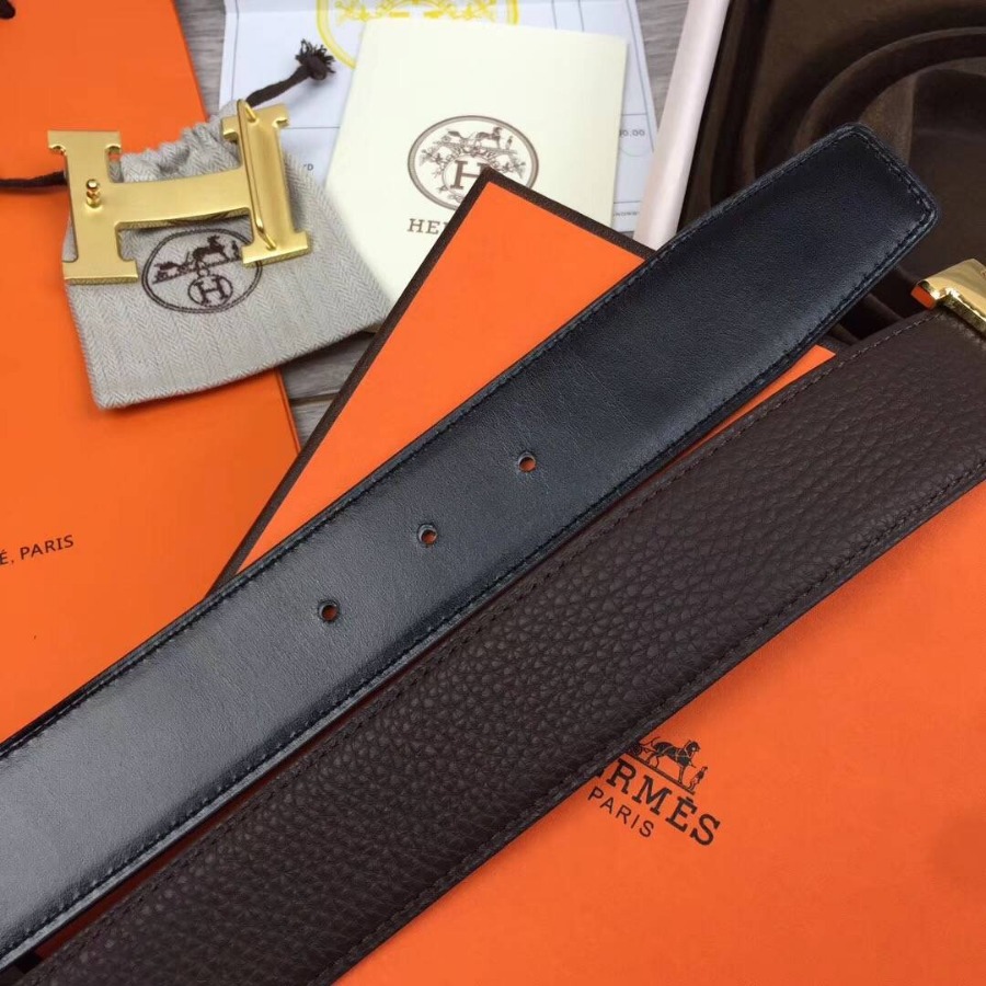 Hermes H belt buckle & Reversible leather, Original Quality 38MM