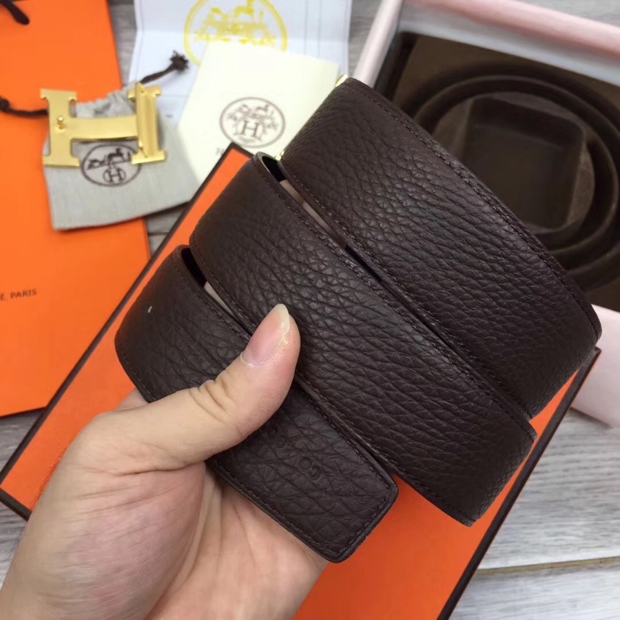 Hermes H belt buckle & Reversible leather, Original Quality 38MM