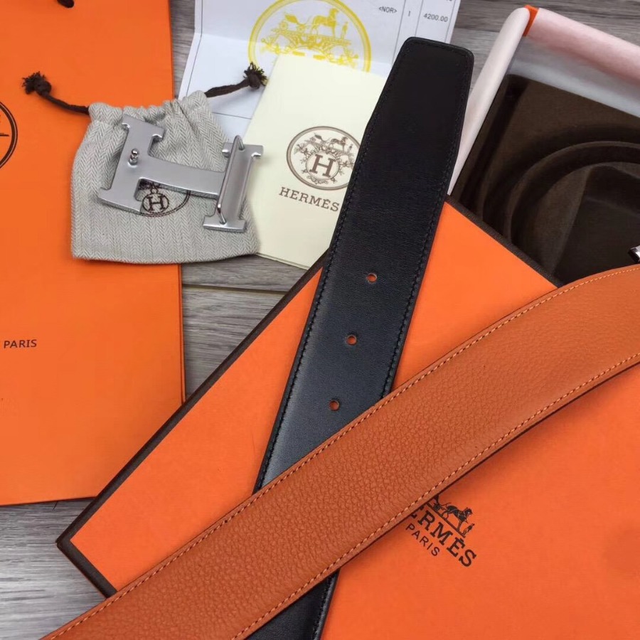 Hermes H belt buckle & Reversible leather, Original Quality 38MM