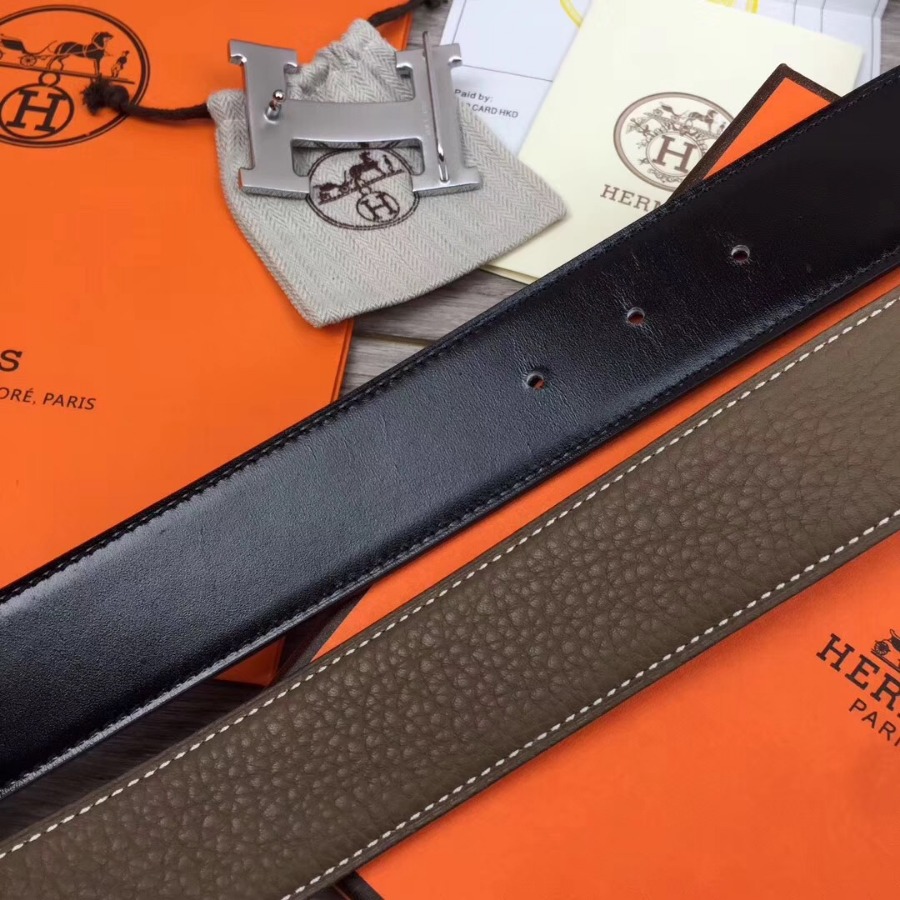 Hermes H belt buckle & Reversible leather, Original Quality 38MM