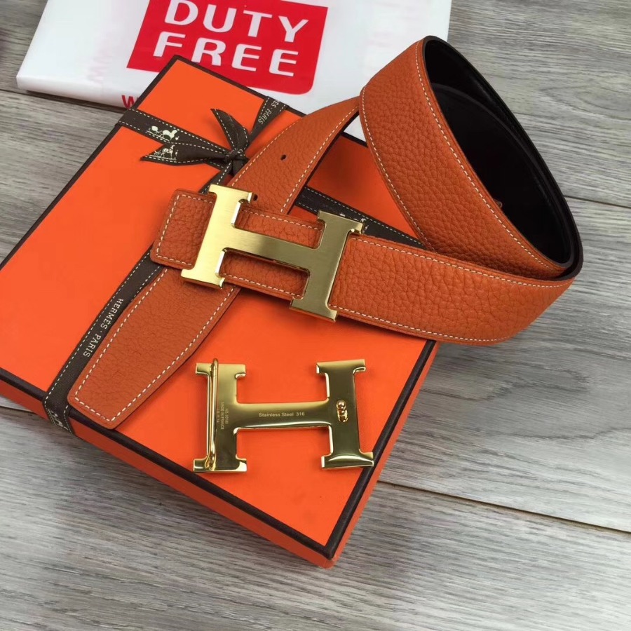 Hermes H belt buckle & Reversible leather, Original Quality 38MM