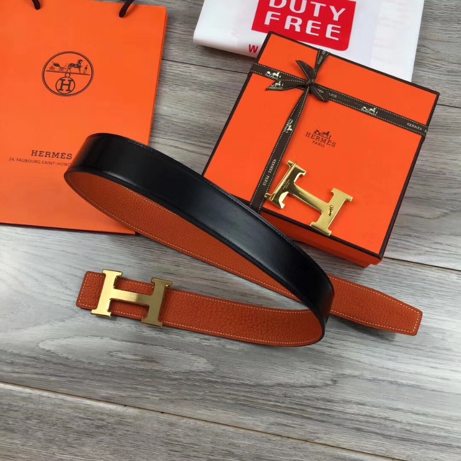 Hermes H belt buckle & Reversible leather, Original Quality 38MM