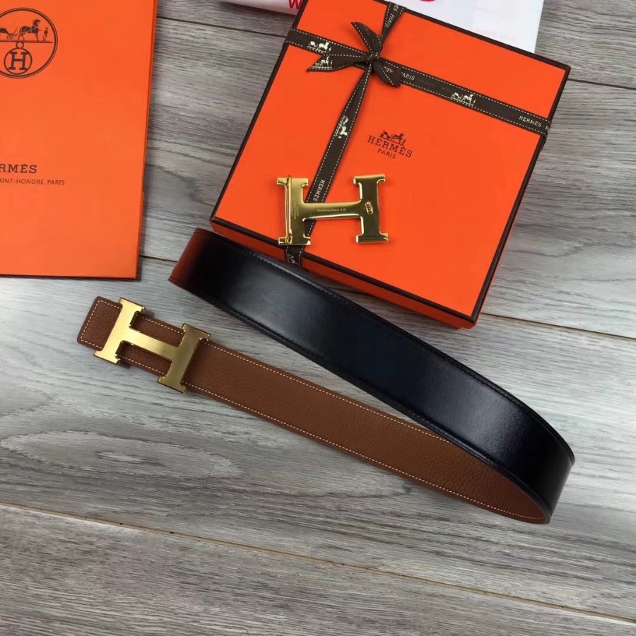 Hermes H belt buckle & Reversible leather, Original Quality 38MM
