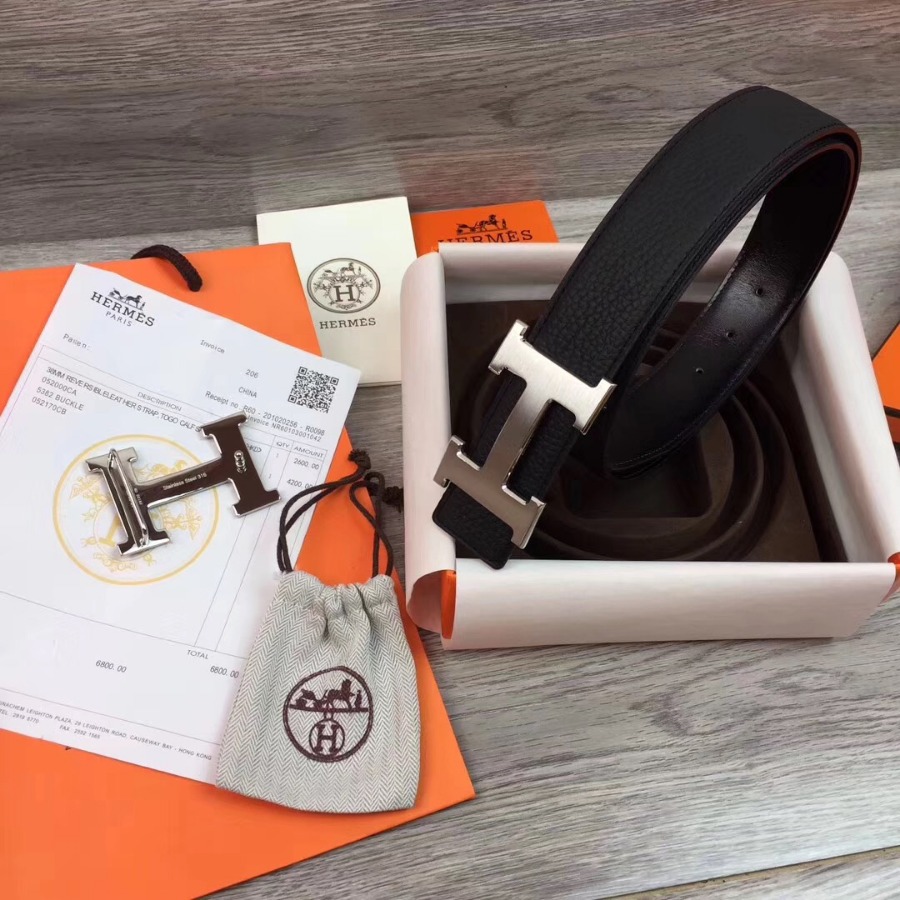 Hermes H belt buckle & Reversible leather, Original Quality 38MM