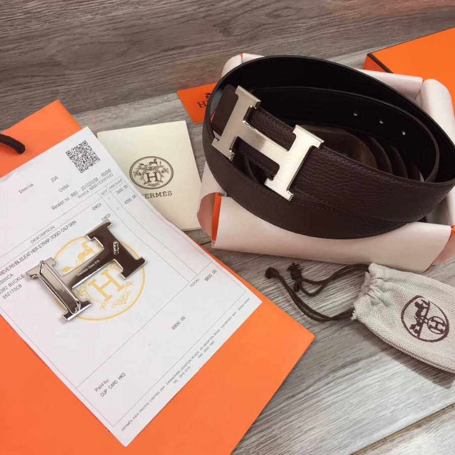 Hermes H belt buckle & Reversible leather, Original Quality 38MM