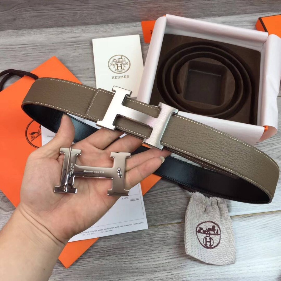 Hermes H belt buckle & Reversible leather, Original Quality 38MM