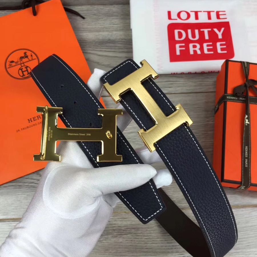 Hermes H belt buckle & Reversible leather, Original Quality 38MM