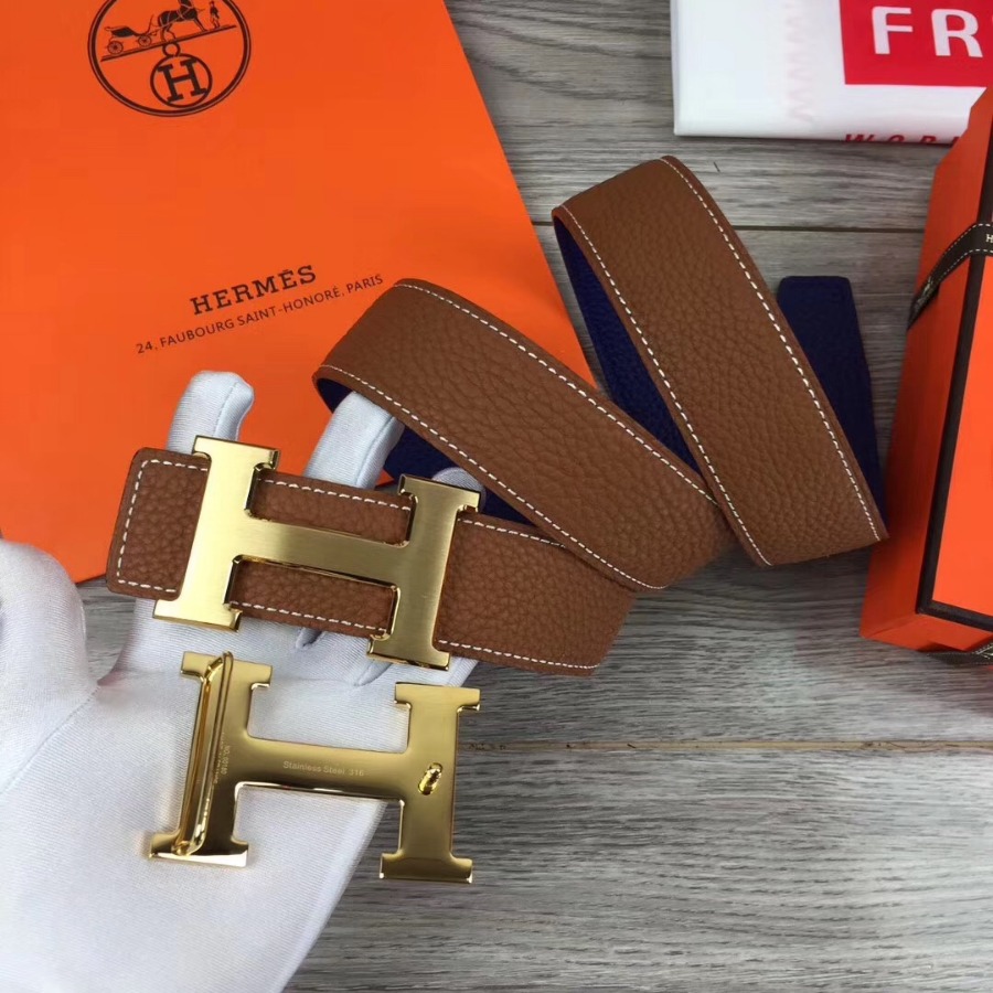 Hermes H belt buckle & Reversible leather, Original Quality 38MM