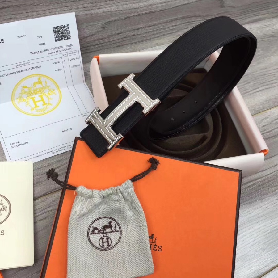 Hermes H belt buckle & Reversible leather, Original Quality 38MM
