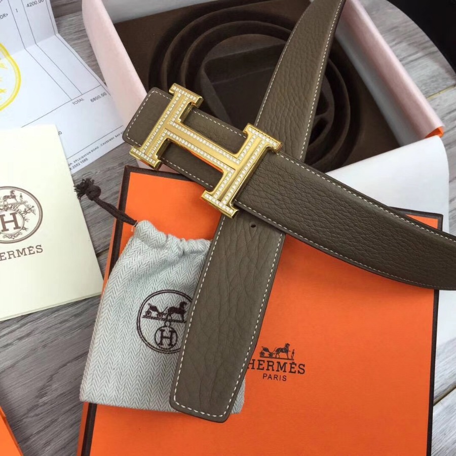 Hermes H belt buckle & Reversible leather, Original Quality 38MM