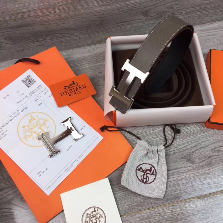 Hermes H belt buckle & Reversible leather, Original Quality 38MM