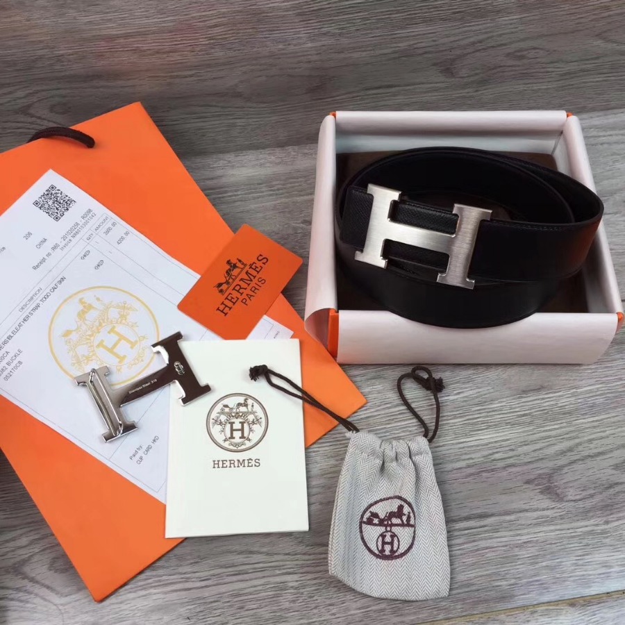 Hermes H belt buckle & Reversible leather, Original Quality 38MM