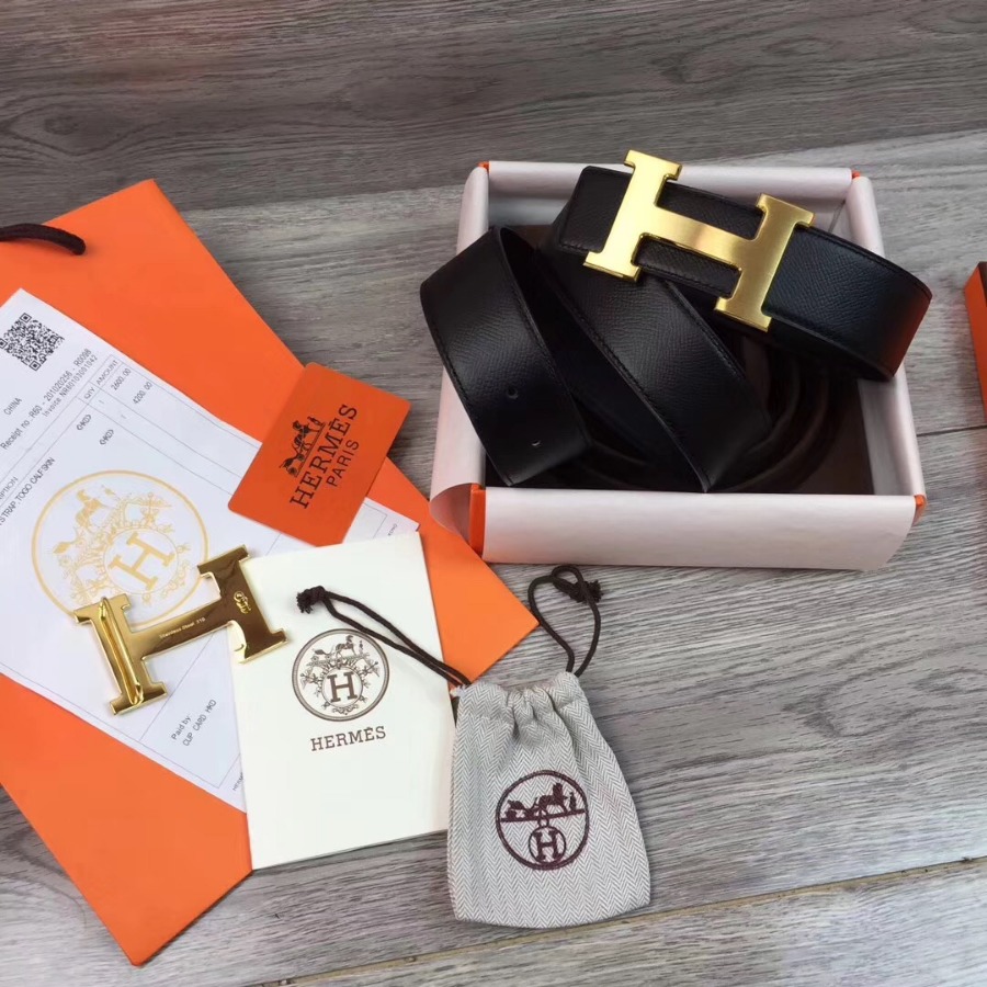 Hermes H belt buckle & Reversible leather, Original Quality 38MM