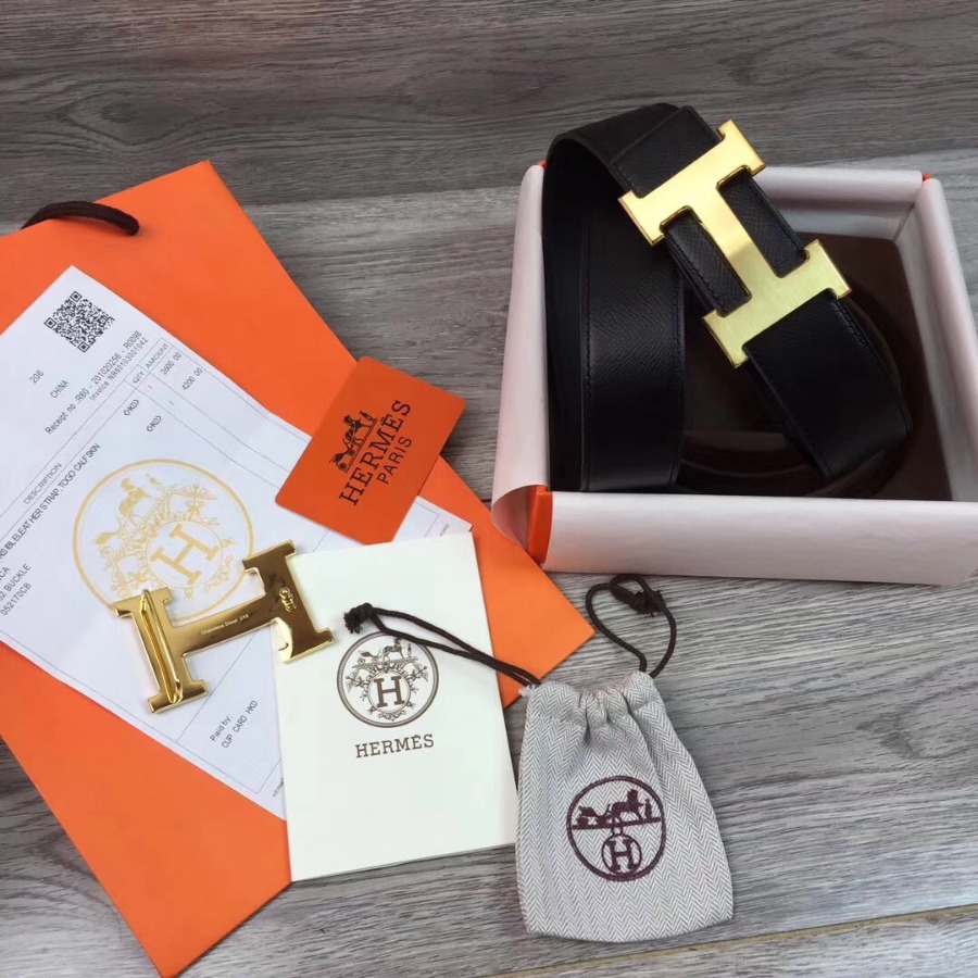 Hermes H belt buckle & Reversible leather, Original Quality 38MM