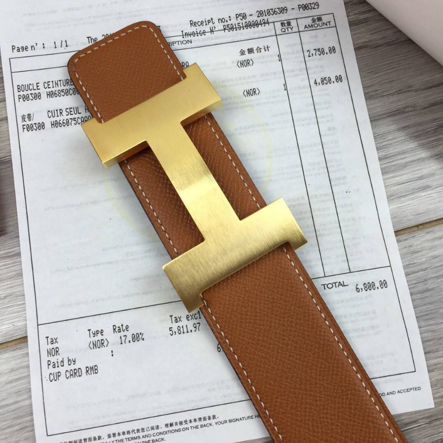 Hermes H belt buckle & Reversible leather, Original Quality 42MM