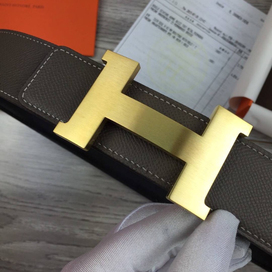 Hermes H belt buckle & Reversible leather, Original Quality 42MM