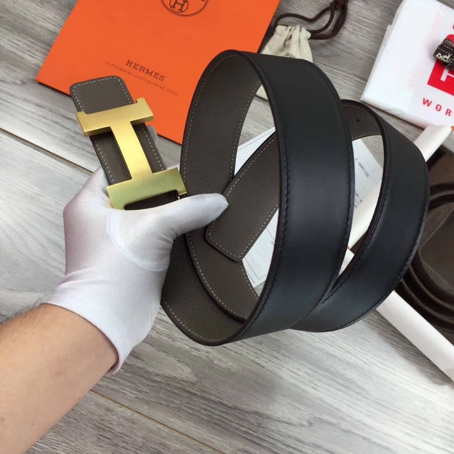Hermes H belt buckle & Reversible leather, Original Quality 42MM