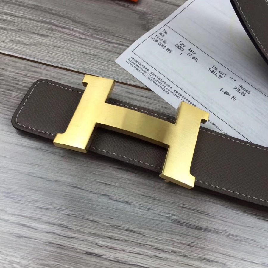 Hermes H belt buckle & Reversible leather, Original Quality 42MM