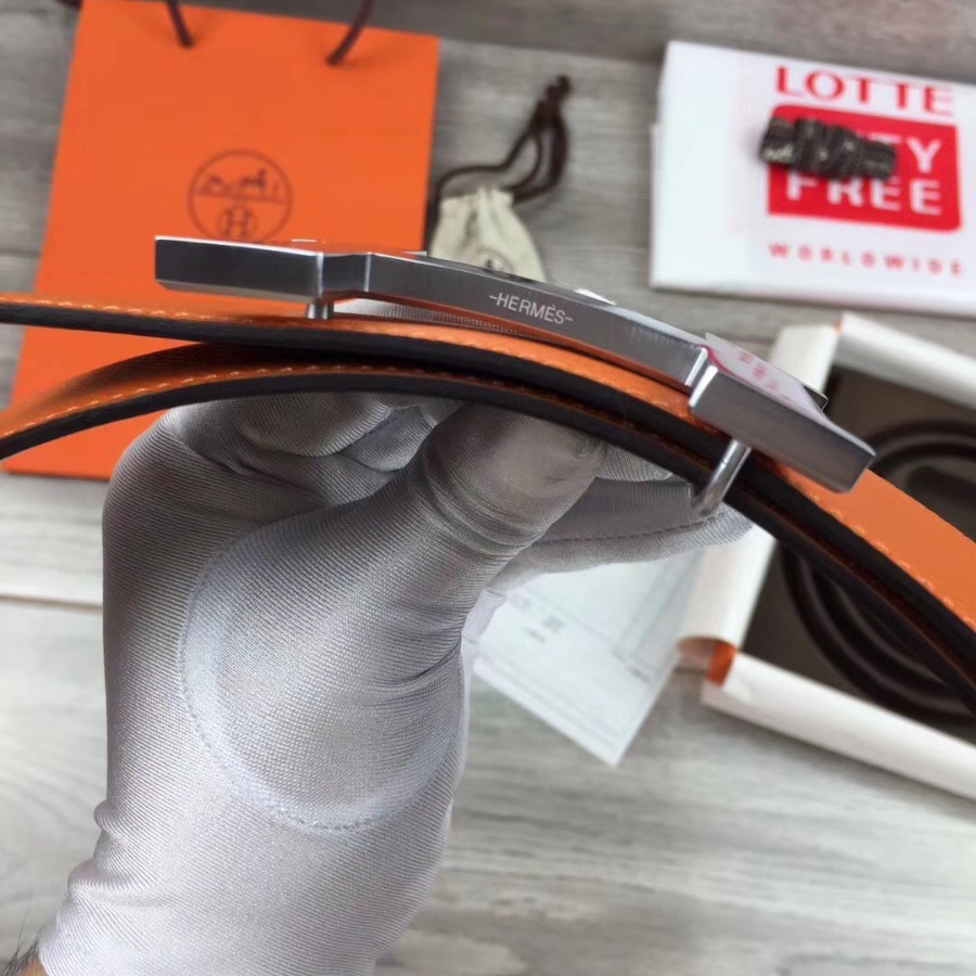 Hermes H belt buckle & Reversible leather, Original Quality 42MM