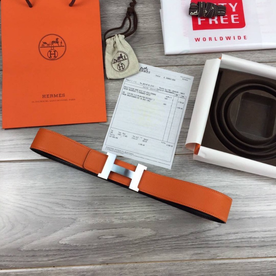 Hermes H belt buckle & Reversible leather, Original Quality 42MM
