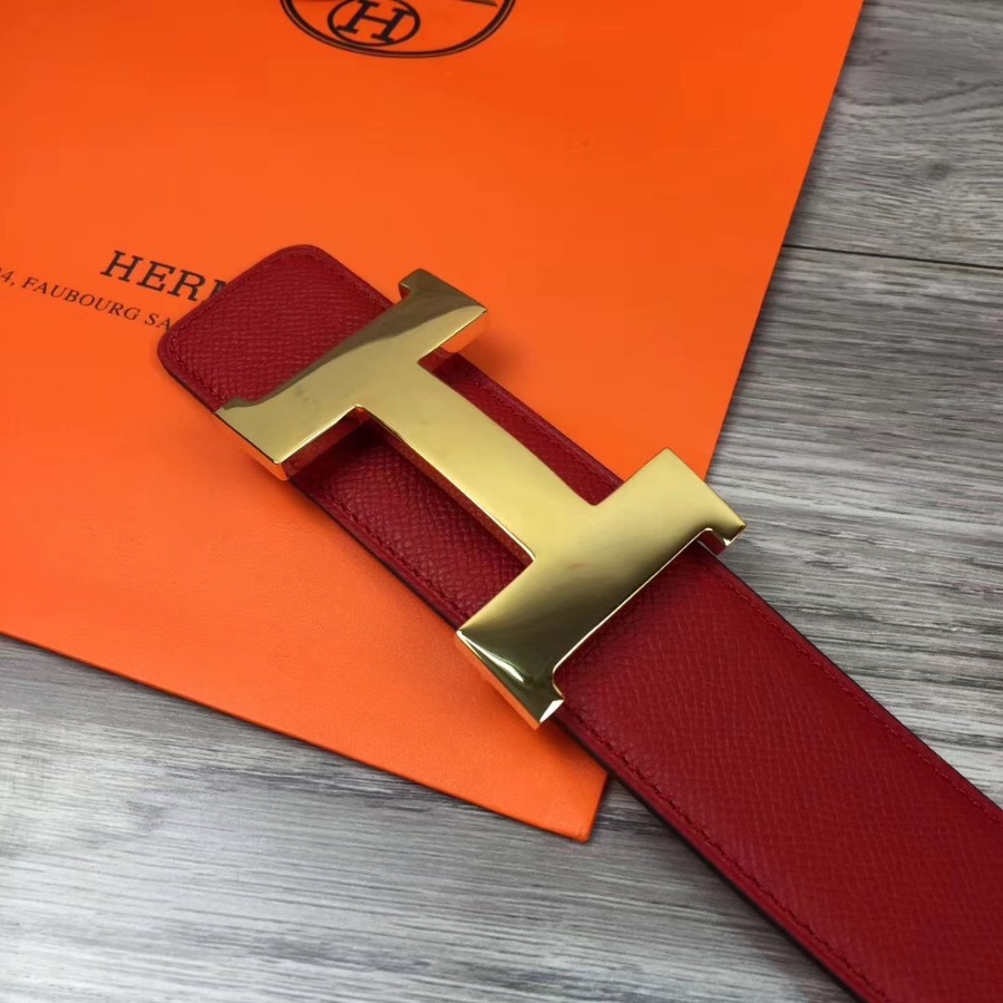 Hermes H belt buckle & Reversible leather, Original Quality 42MM