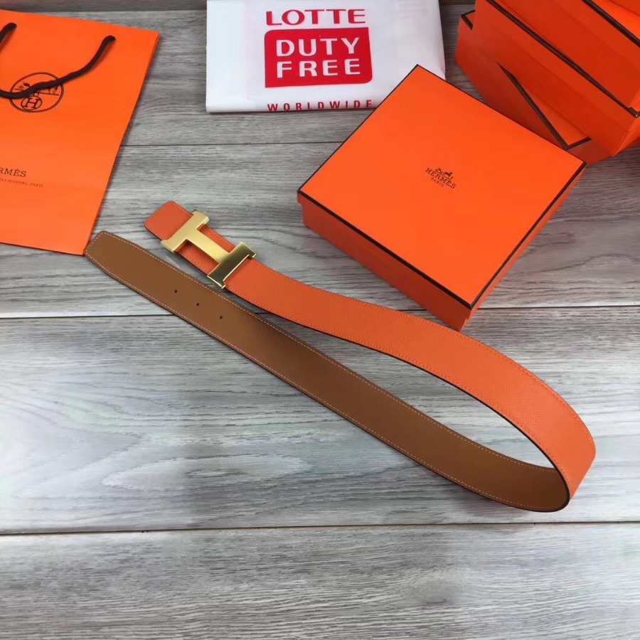 Hermes H belt buckle & Reversible leather, Original Quality 42MM