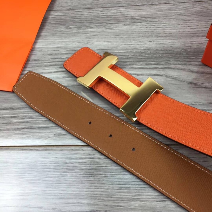 Hermes H belt buckle & Reversible leather, Original Quality 42MM