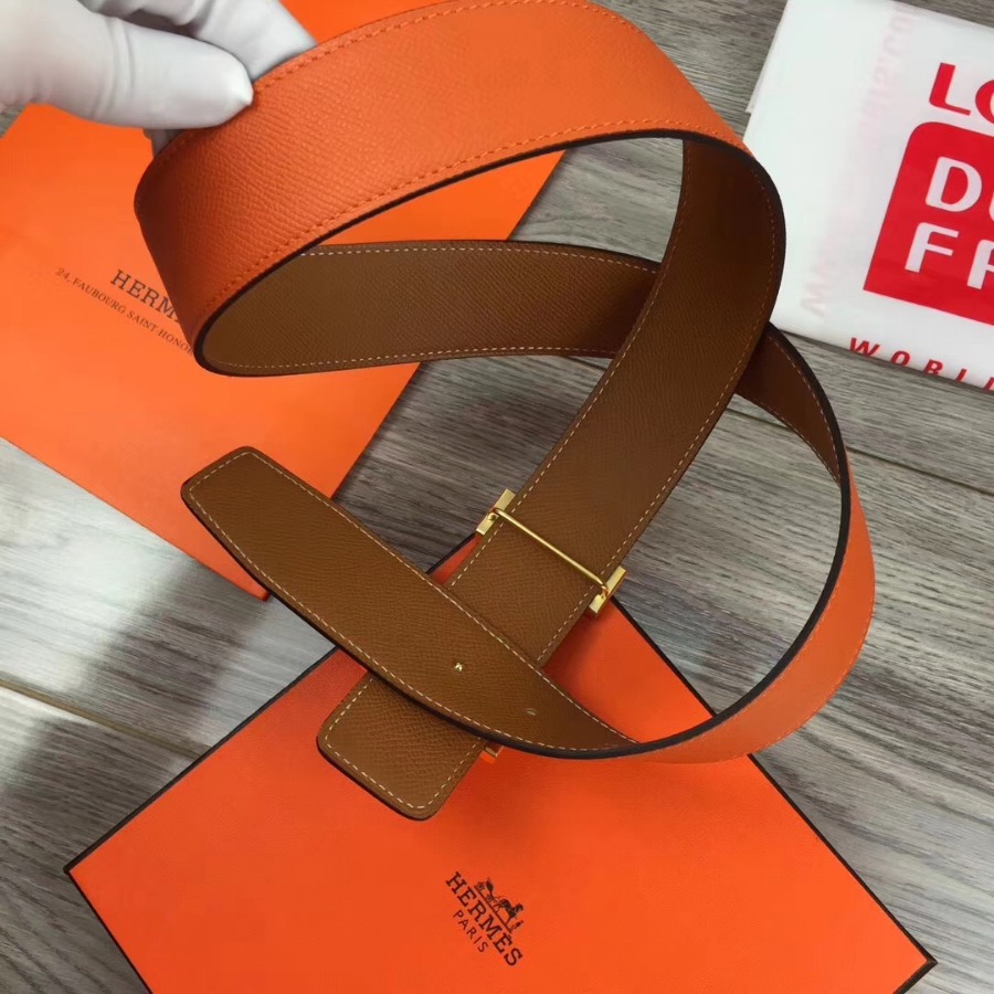Hermes H belt buckle & Reversible leather, Original Quality 42MM