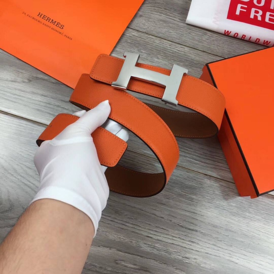 Hermes H belt buckle & Reversible leather, Original Quality 42MM