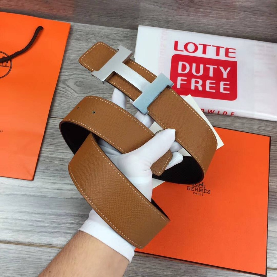 Hermes H belt buckle & Reversible leather, Original Quality 42MM