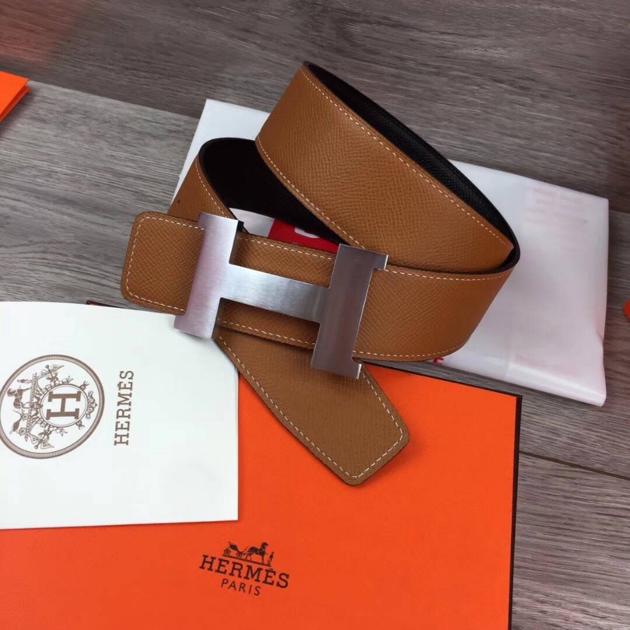 Hermes H belt buckle & Reversible leather, Original Quality 42MM