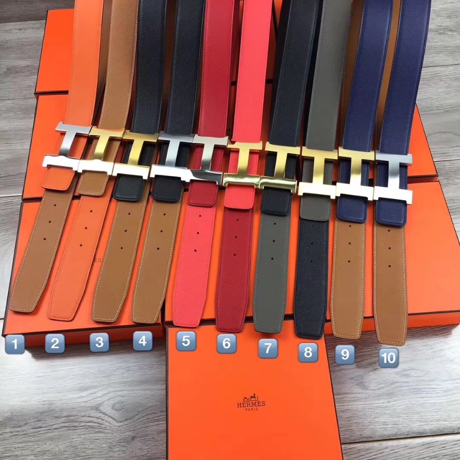 Hermes H belt buckle & Reversible leather, Original Quality 42MM
