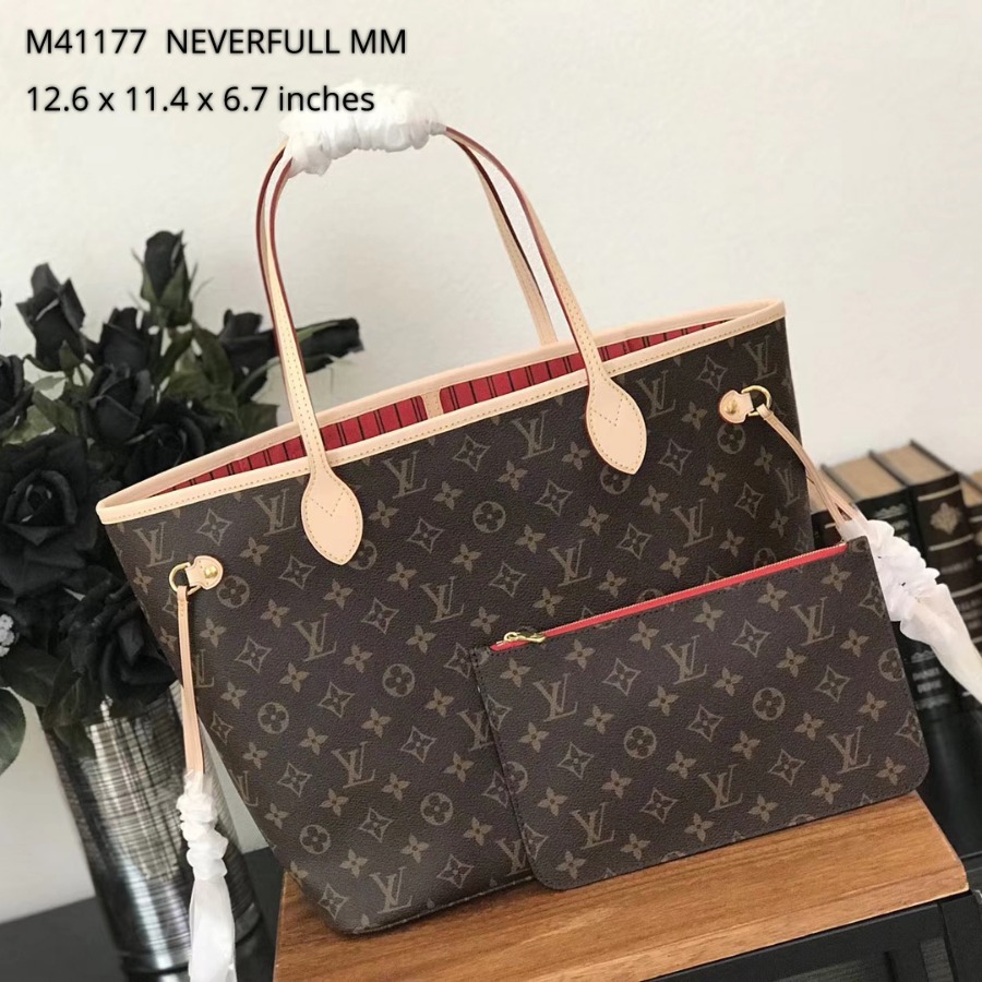 M41177, Louis Vuitton LV, NEVERFULL MM