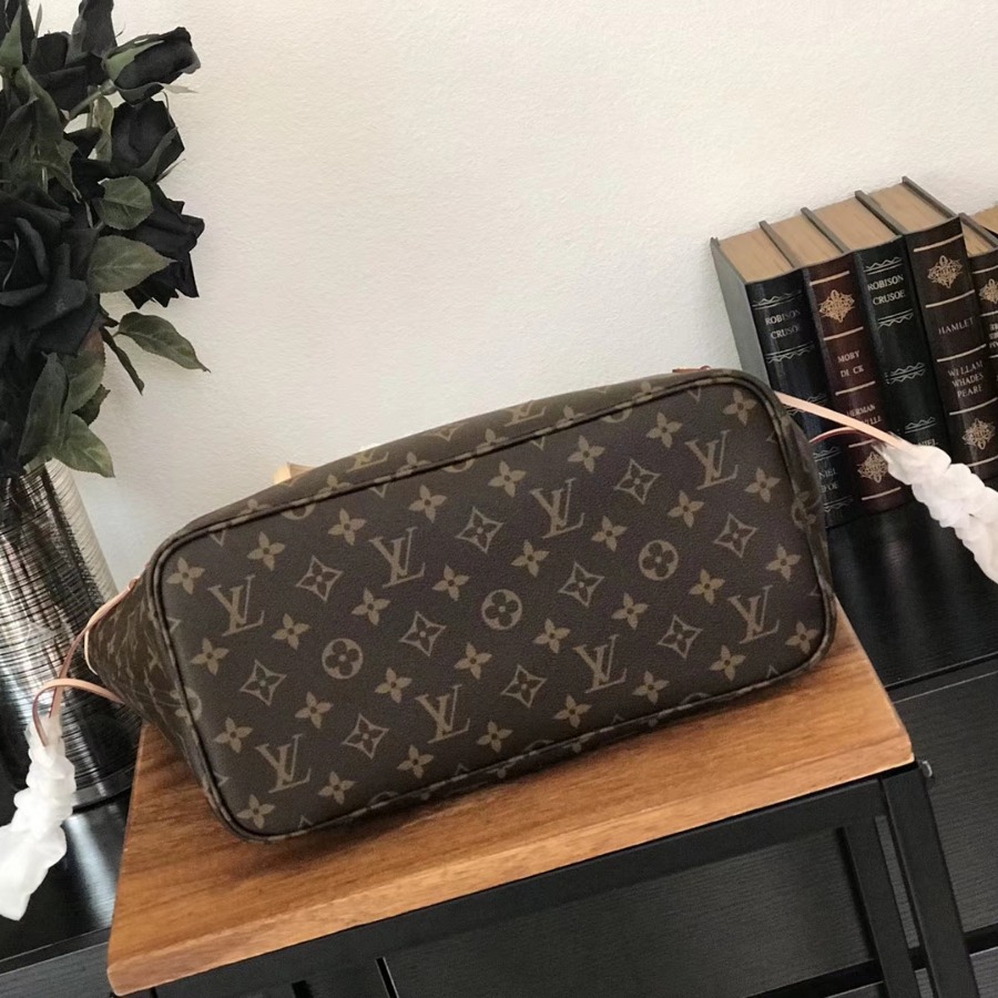 M40995, Louis Vuitton LV, NEVERFULL MM Handbag Monogram